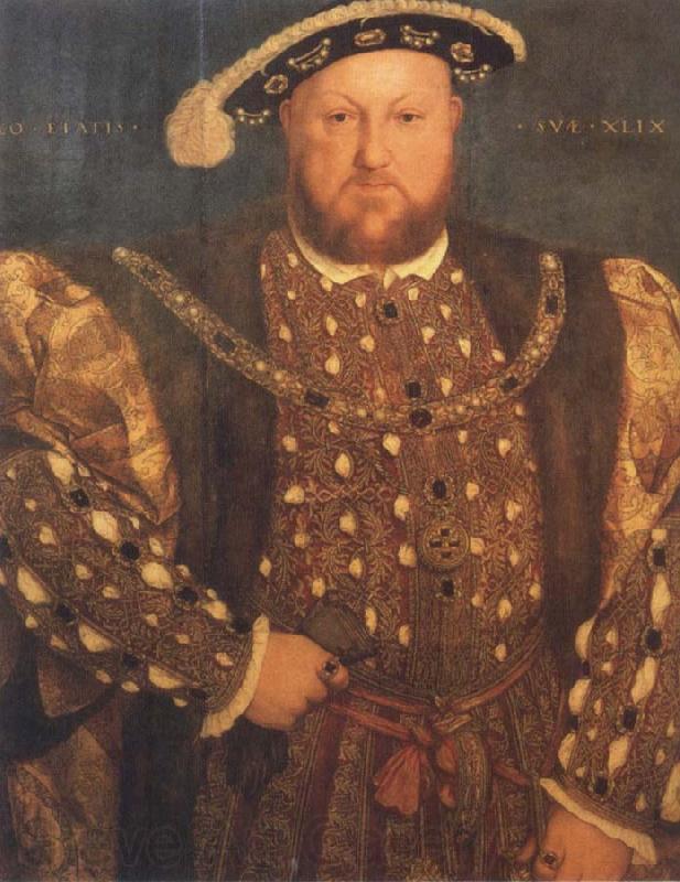 Hans holbein the younger Portrait of Henry Viii Spain oil painting art